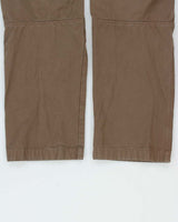 Vintage Y2K 00s Arc'teryx Brown Low Rise Cotton Canvas Relaxed Straight Leg Climbing Trousers - W34 L30