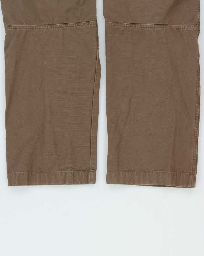 Vintage Y2K 00s Arc'teryx Brown Low Rise Cotton Canvas Relaxed Straight Leg Climbing Trousers - W34 L30