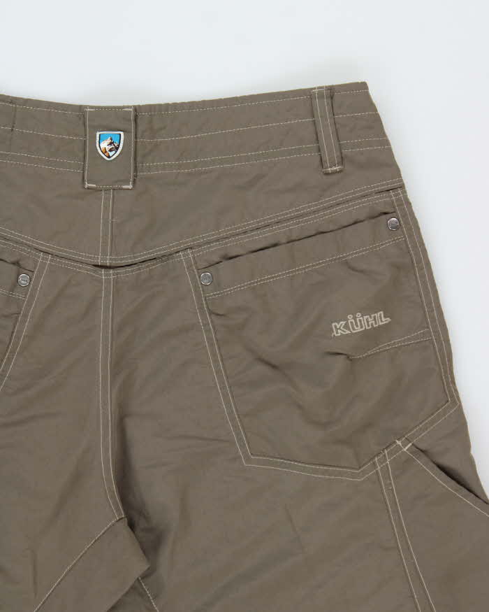 Vintage Y2K 00s Kuhl Khaki Liberator Convertible Stealth Zip-Off Shell Relaxed Fit Hiking Trousers - W32 L32