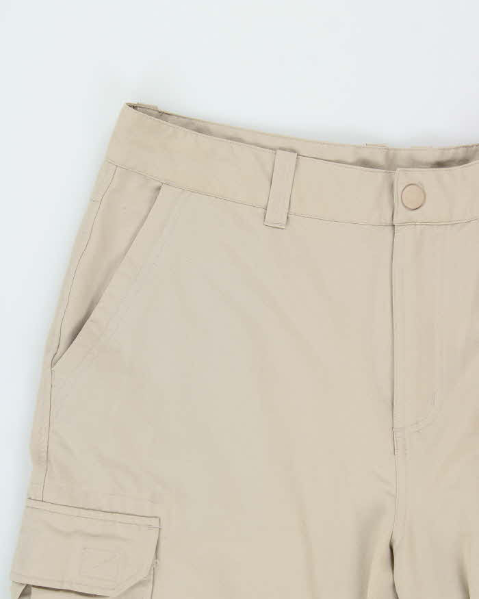 Vintage Y2K 00s Marmot Khaki Soft Shell Convertible Wide Leg Technical Outdoor Trousers - W34 L30