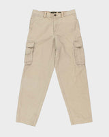 Vintage Y2K 00s Eddie Bauer Khaki Heavyweight Canvas Relaxed Utility Fit Cargo Trousers - W33 L34