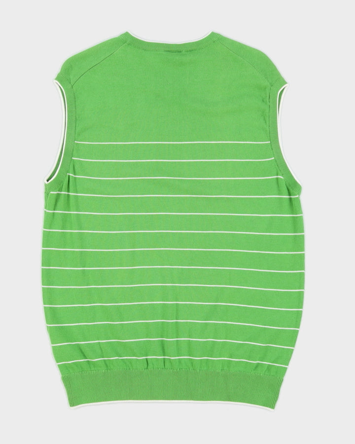 Y2K 00s Nike Golf Striped Vest - L