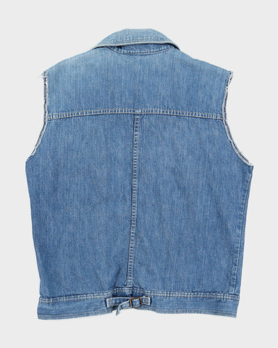 Vintage 1990s Wrangler Jean Jacket Denim Vest - L