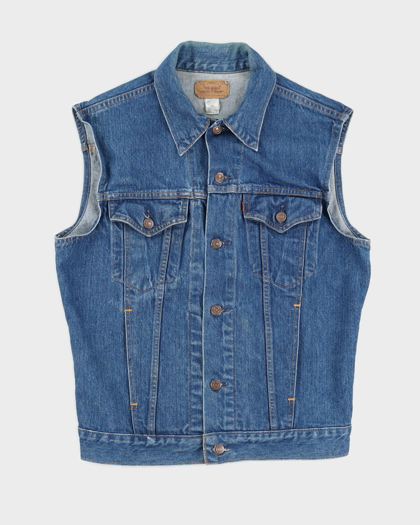 Vintage 1990s Levi's Jean Jacket Denim Vest - M