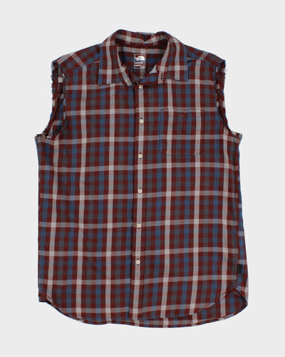 The North Face Sleeveless Check Shirt - L
