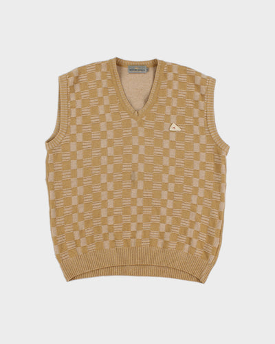 Vintage Monte Carlo Collection Check Vest - L