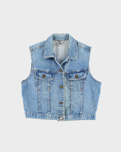 Vintage 90s Pelican Cove Denim Vest - M