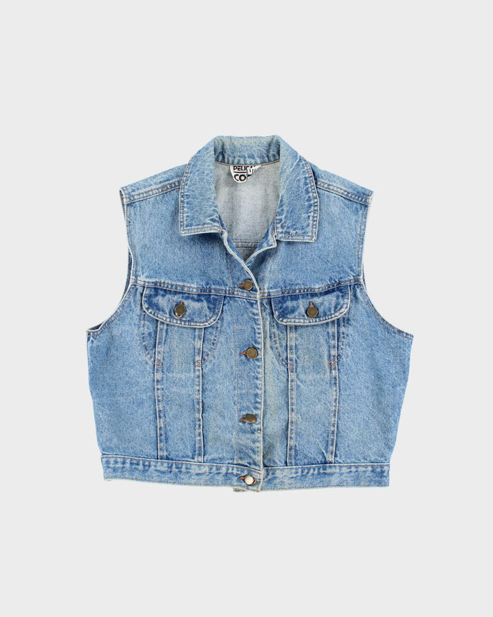 Vintage 90s Pelican Cove Denim Vest - M
