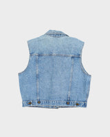 Vintage 90s Pelican Cove Denim Vest - M