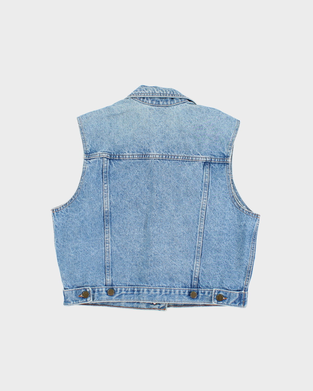 Vintage 90s Pelican Cove Denim Vest - M