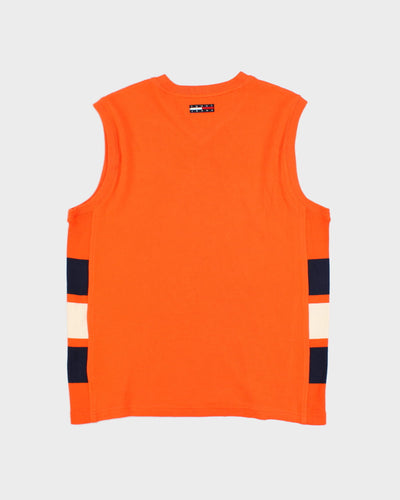 Vintage 90s Tommy Hilfiger Orange Vest - L
