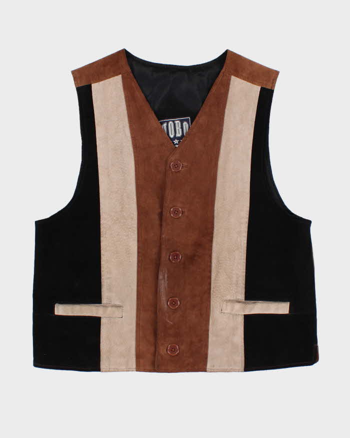 Men's Vintage Western Suede Vest - M