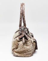Vintage Y2k 2000s Guess Monogram Faux Croc Handbag