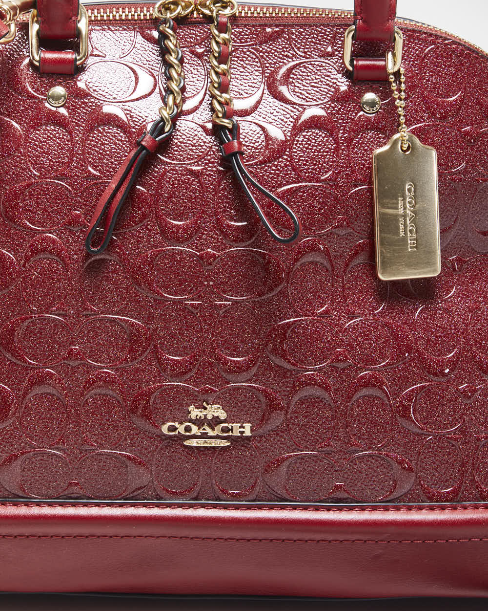 Vintage Y2k 2000s Coach Sierra Satchel Patent Crossbody Bag