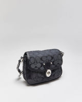 Vintage Y2k 2000s Coach Penny Signature Jacquard Mini Handbag