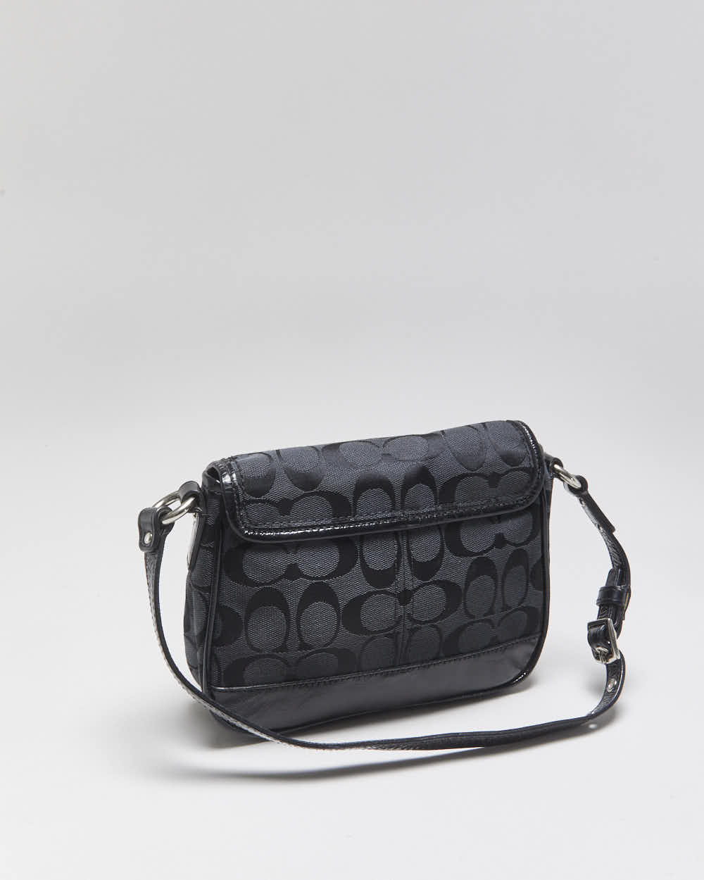 Vintage Y2k 2000s Coach Penny Signature Jacquard Mini Handbag