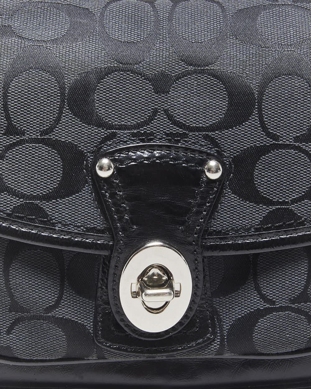 Vintage Y2k 2000s Coach Penny Signature Jacquard Mini Handbag