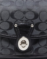 Vintage Y2k 2000s Coach Penny Signature Jacquard Mini Handbag