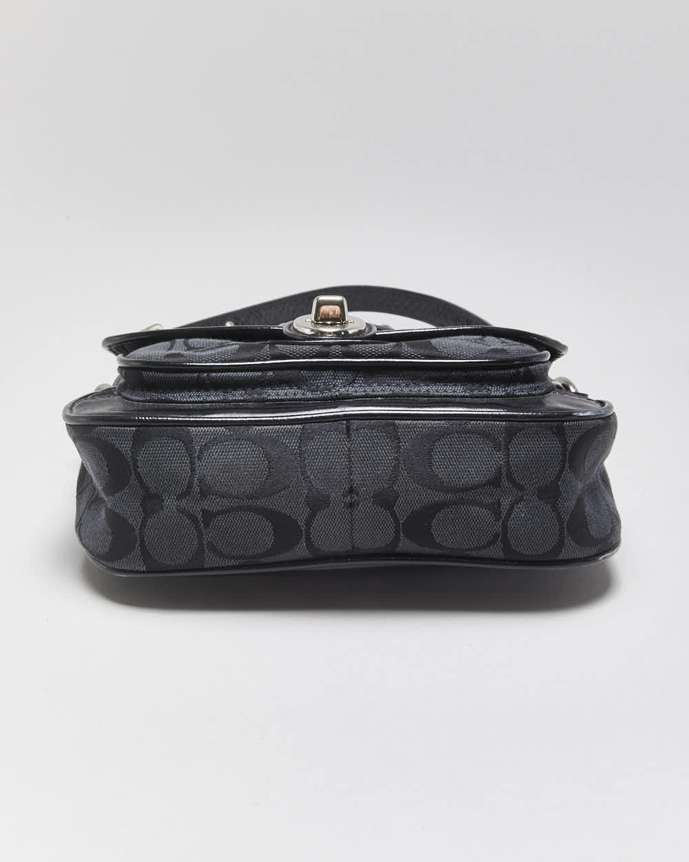 Vintage Y2k 2000s Coach Penny Signature Jacquard Mini Handbag
