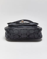 Vintage Y2k 2000s Coach Penny Signature Jacquard Mini Handbag