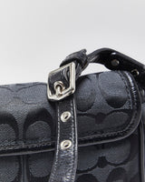 Vintage Y2k 2000s Coach Penny Signature Jacquard Mini Handbag