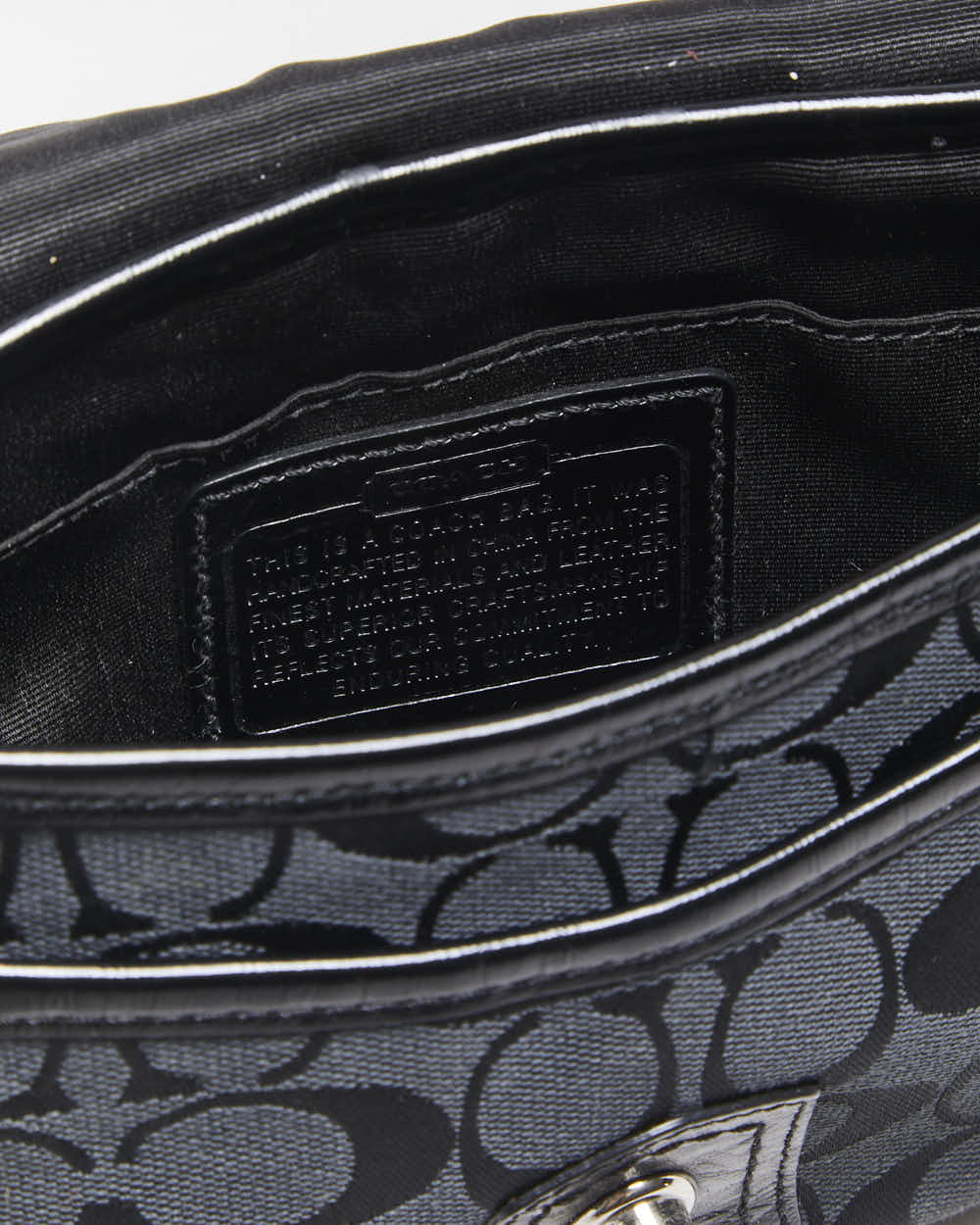 Vintage Y2k 2000s Coach Penny Signature Jacquard Mini Handbag