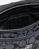 Vintage Y2k 2000s Coach Penny Signature Jacquard Mini Handbag