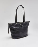Vintage Y2k 2000s Coach Signature Stitch Patent Leather Tote