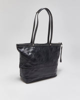Vintage Y2k 2000s Coach Signature Stitch Patent Leather Tote