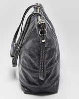 Vintage Y2k 2000s Coach Signature Stitch Patent Leather Tote
