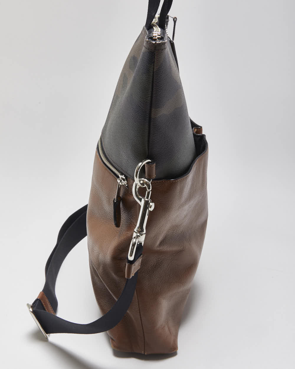 Vintage Y2k 2000s Coach Charles Leather Foldover Tote