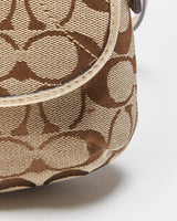 Vintage Y2k 2000s Coach Soho Signature Flap Crossbody