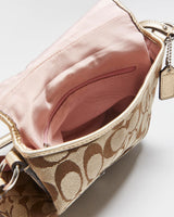 Vintage Y2k 2000s Coach Soho Signature Flap Crossbody