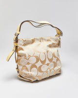 Vintage Y2k 2000s Coach Signature Carly Hobo Handbag