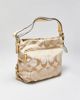 Vintage Y2k 2000s Coach Signature Carly Hobo Handbag