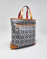 Vintage Y2k 2000s Coach Signature Denim Tote