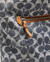 Vintage Y2k 2000s Coach Signature Denim Tote