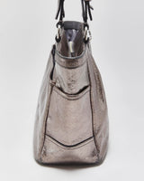Vintage Y2k 2000s Coach Metallic Tote Handbag