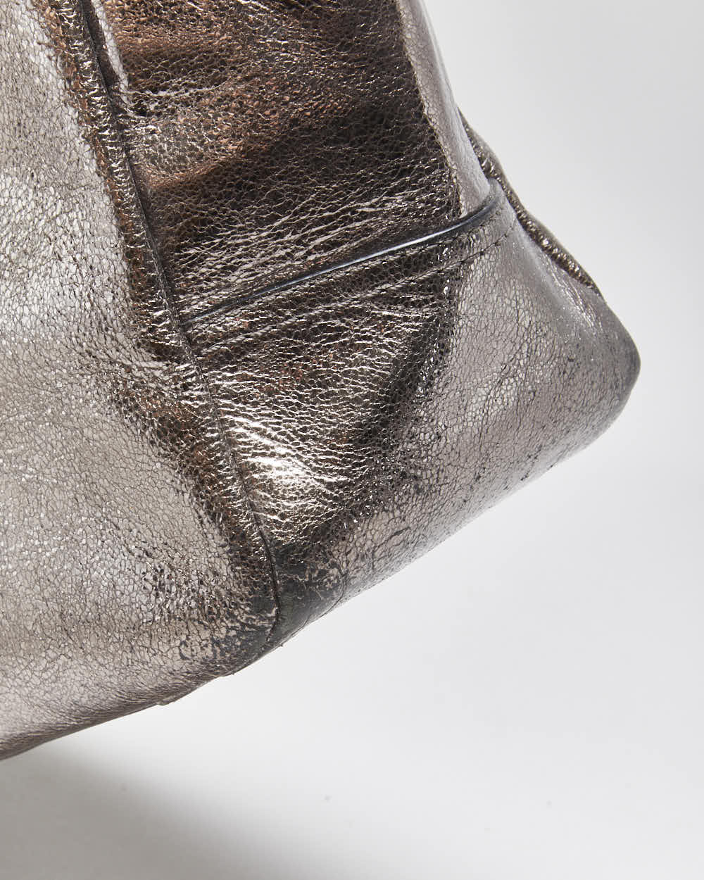Vintage Y2k 2000s Coach Metallic Tote Handbag