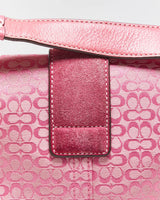 Vintage Y2k 2000s Coach Signature Soho Double Pocket Buckle Shoulder Bag