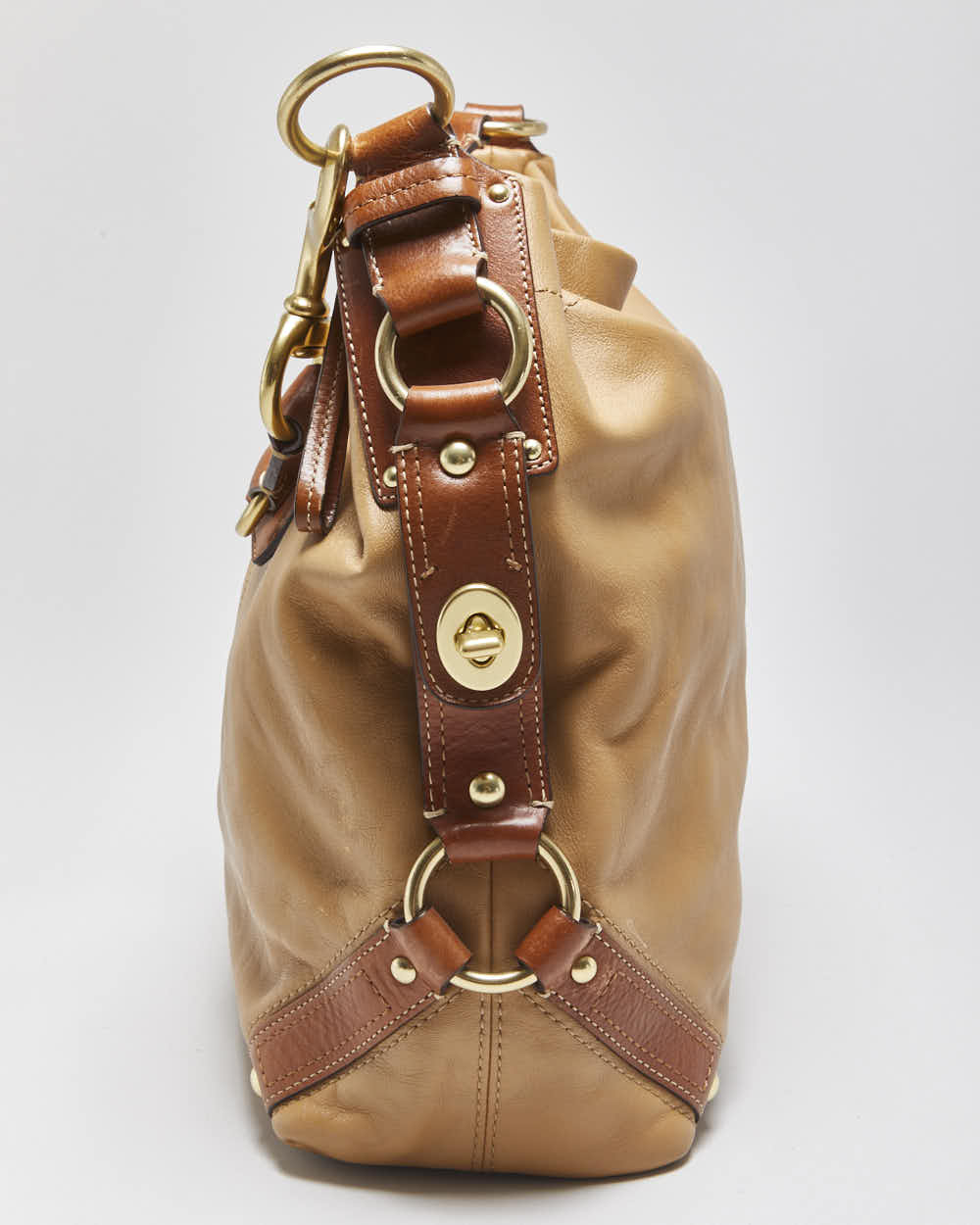 Vintage Y2k 2000s Coach Carly Leather Hobo Bag