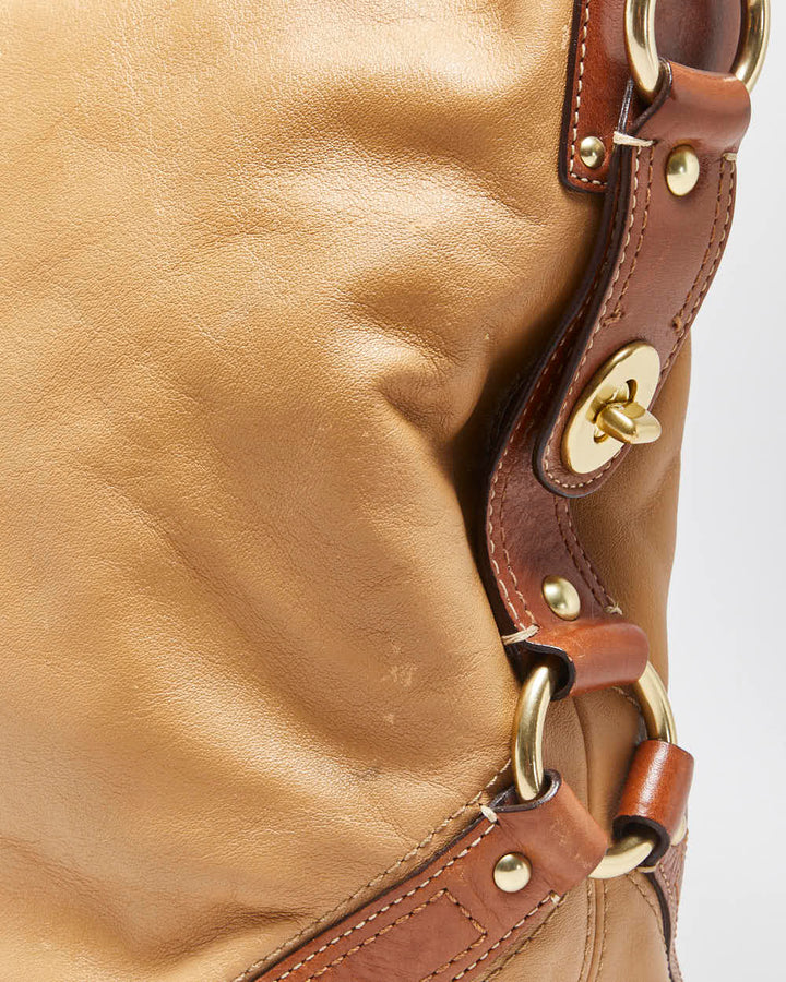 Vintage Y2k 2000s Coach Carly Leather Hobo Bag