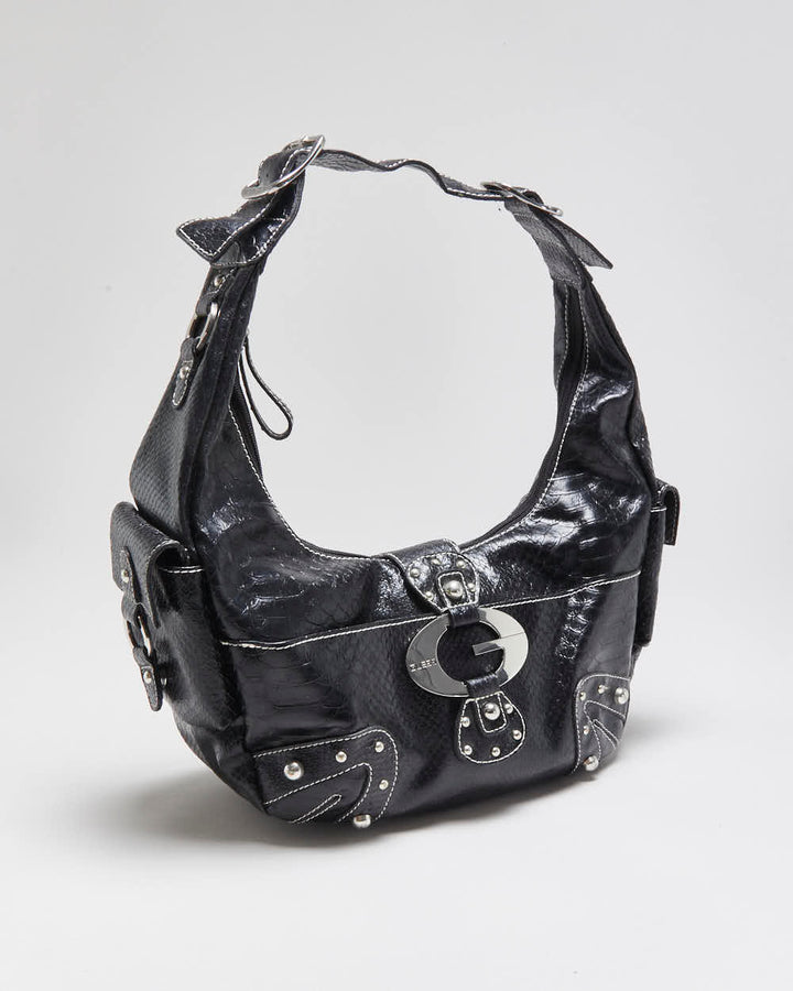 Vintage Y2k 2000s Guess Snakeskin Hobo Bag