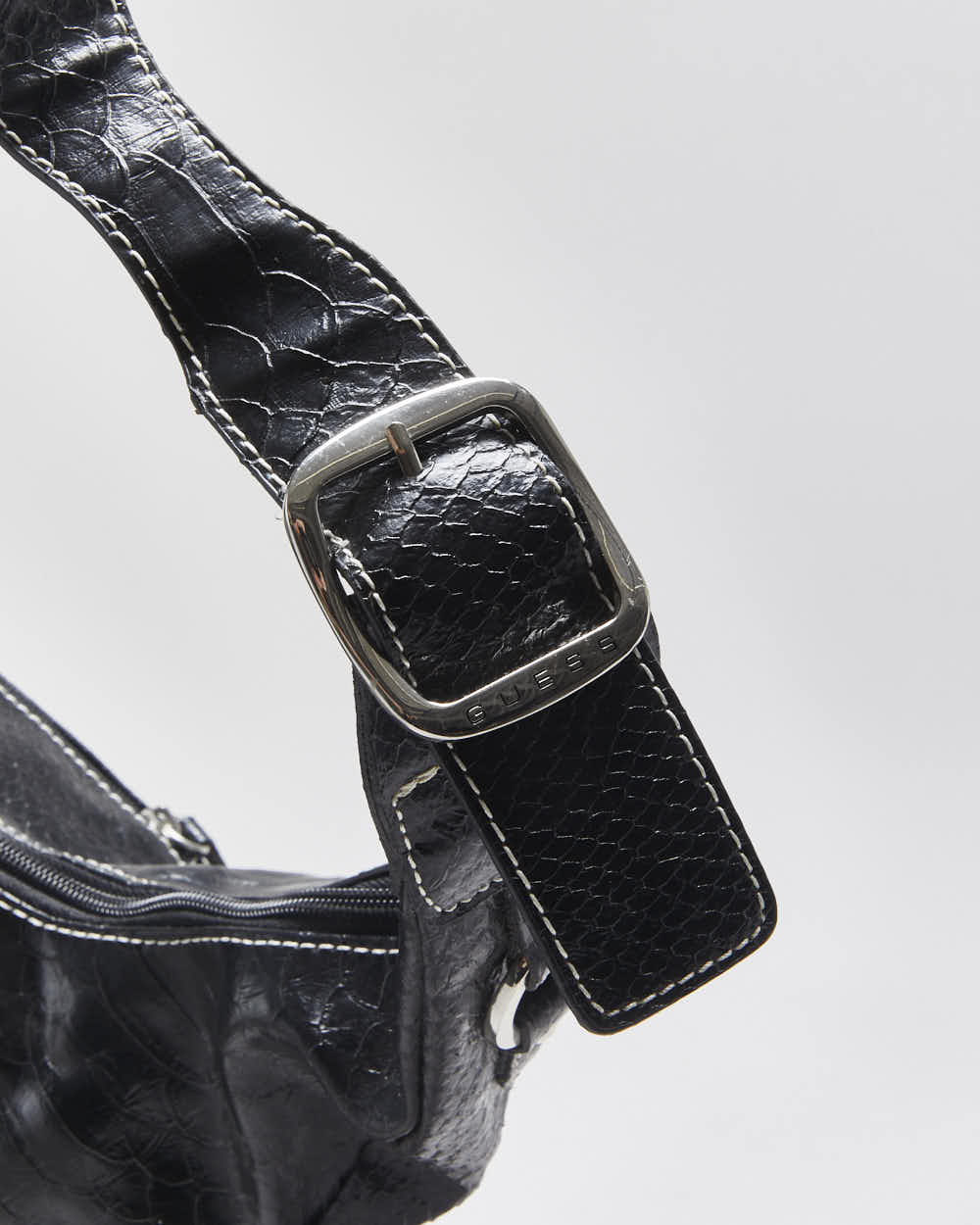 Vintage Y2k 2000s Guess Snakeskin Hobo Bag