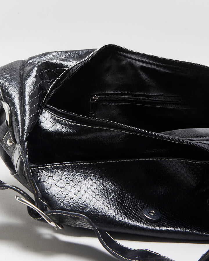 Vintage Y2k 2000s Guess Snakeskin Hobo Bag