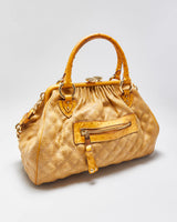 Vintage 2005 Marc Jacobs Ostritch Leather Stam Satchel Handbag