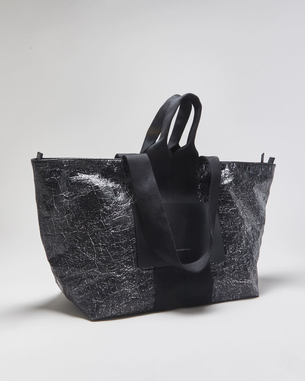Alexander Wang Patent Crackled Extra Large Shopper Tote
