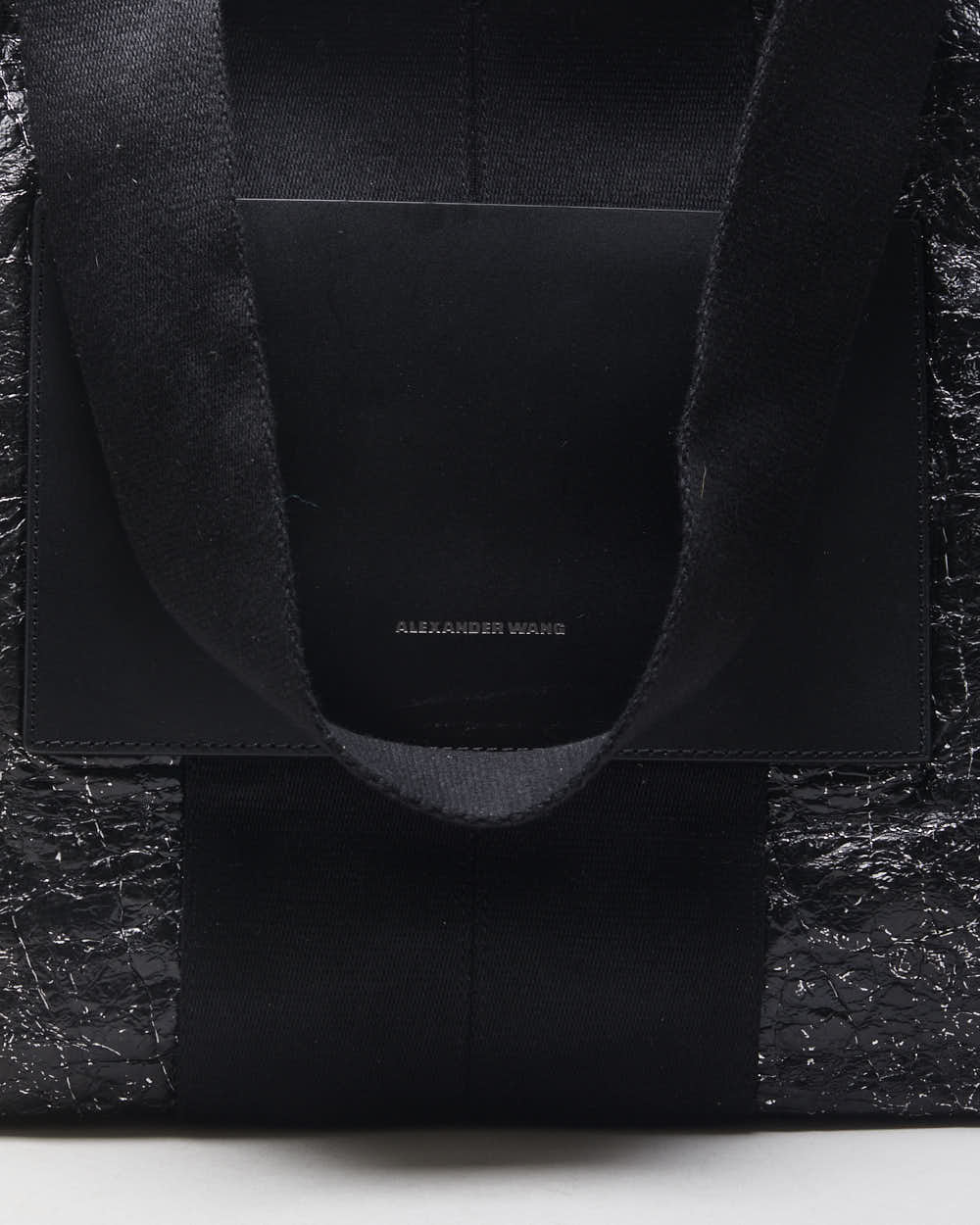 Alexander Wang Patent Crackled Extra Large Shopper Tote