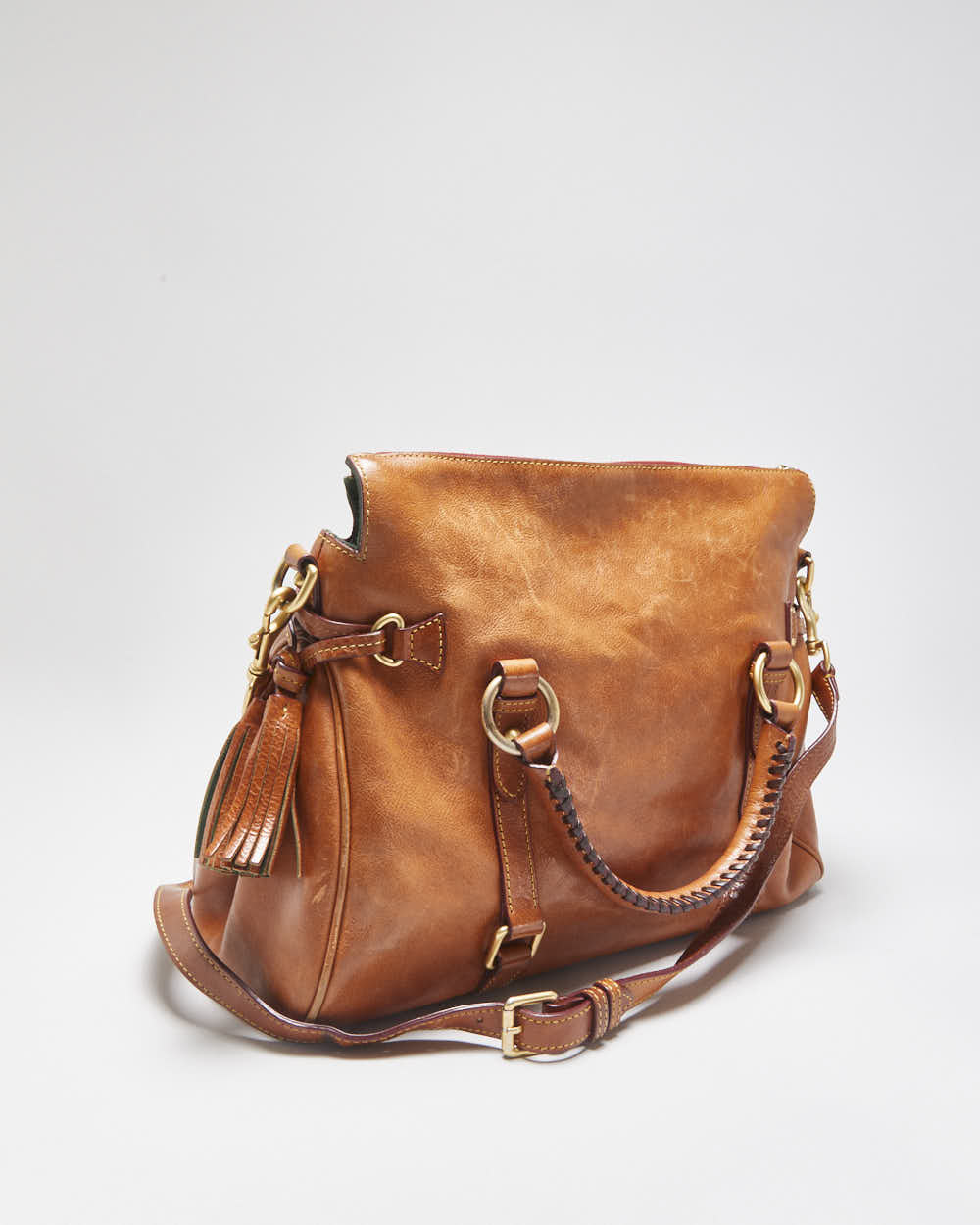 Vintage Dooney &amp; Bourke Florentine Leather Satchel