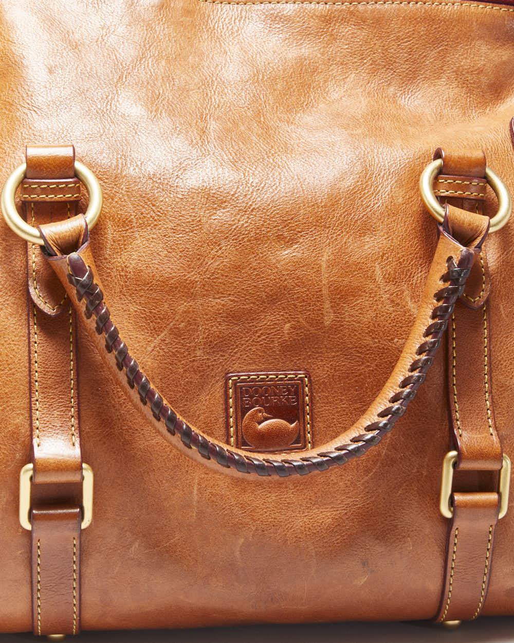Vintage Dooney &amp; Bourke Florentine Leather Satchel